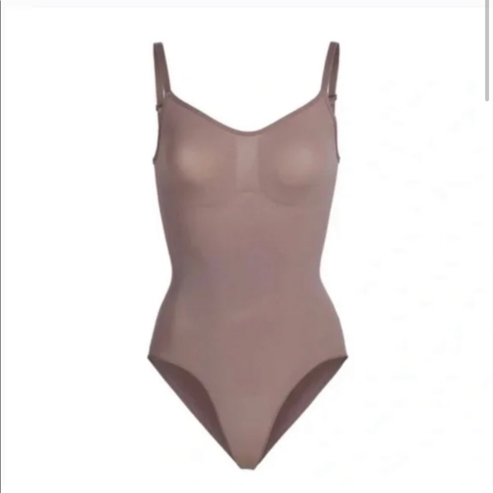 Skims Sculpting Snaps Bodysuit Umber
